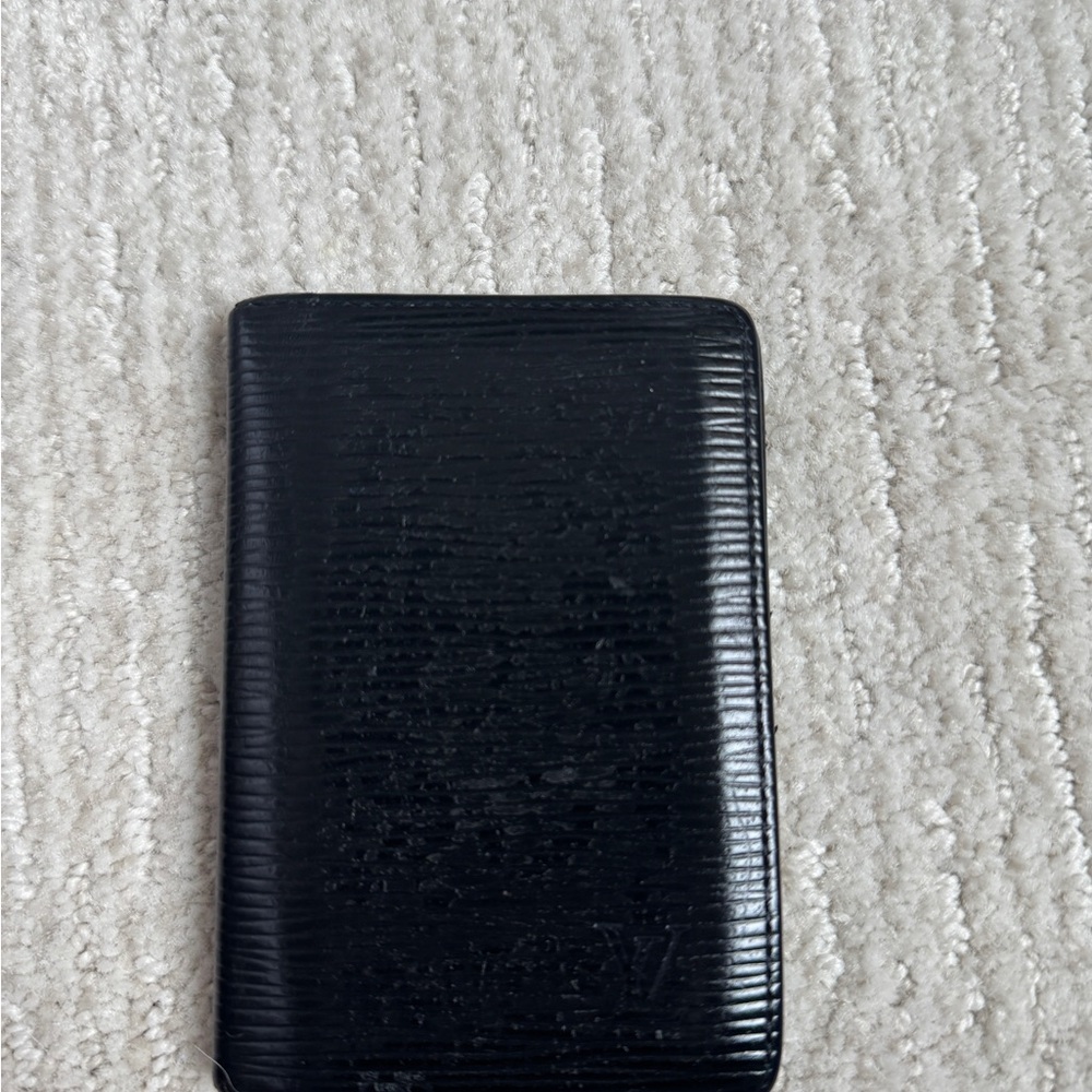 (Authentic) Louis Vuitton Black Epi Leather Cardholder / pocket organizer